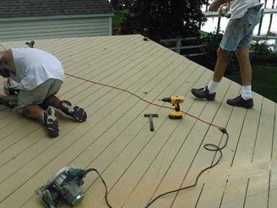 Backyard Custom Deck Installation